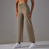 Women Leggings Wide Leg Flare Pants With Pockets Drawstring Sports Trousers High Waist Flared Yoga Leggings Fitness Running Jogg