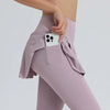 Yoga Pants Women's High Waist Tennis Skirt Fitness Speed Drying Running Pocket Sports Skirt Tight Pants