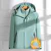 Woman Hiking Jacket Winter Outdoor 3 In 1 Waterproof Windproof Coats Warm Thickened Solid Camping Climbing Fleece Hooded Jacket