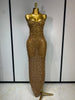 Rhinestones Sexy Mesh See Through Bodycon Dress Women Birthday Evening Cocktail party Gown Red Carpet Club Stage Outfit