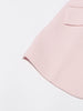 Patchwork Button Slim Blazer For Women Notched Collar Long Sleeve Spliced Pockets Hollow Out Designer Coat Female