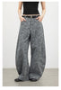 Women Jeans Loose Casual High Waist Wide Leg Denim Pants Paisley Female Trousers Spring Autumn