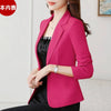 Spring Autumn Women Suit Jacket Korean Slim Short Casual Blazers Female Temperament Solid Color Suit Top