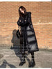 Winter Over The Knee Warm Jacket Hooded Outwear Female Parka Thick Down Cotton Padded Women Long Cotton Bread Coat 4XL