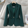 Spring Autumn Long Sleeve Blazer Women Coat Ladies Business Work Suit Jackets Korean Single Button Blazer Female Outerwear