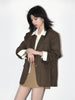 Retro Women Blazers Korean Casual Laple Loose Solid Office Lady Suit Jackets Female Clothing Spring Autumn