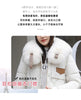 White Fur Collar Down Cotton Parkas Padded Coat Women Winter Long Over The Knee Waist Warm Thick Parkas Coat
