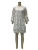 Autumn Women's Solid Color Dress Ethnic Style Sexy Lace Hollow Flower Temperament Elegant Casual Long Sleeved Knee Length Dress