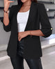 Women's Spring Casual Suit Jacket Long Sleeve Solid Color Cardigan Suit Jacket Women's Suit Jacket