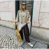 Women's Trench Cape Coat Vintage Double Breasted Short Trench Style Poncho Female Spring Woman Street Outerwear