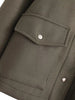Jackets For Womens Autumn Solid Front Pockets Button Long Sleeve Jacket Elegant Woman Casual Outerwear Coat