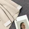 Beige Notched Collar Jacket Women Korean Chic Patchwork Long Sleeve Small Suit Coat Casual Simple Single Button Blazers