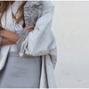 Crinkle Trench Coat Stand Collar Oversized Lantern Sleeve Waterproof Wrinkle Resistant Fabric Autumn Daily Lady Chic Coat