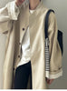 Lazy Loose Stand Up Collar Long Ttrench Coat For Women Spring Autumn Casual British Style Windbreaker Overcoat
