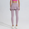 Yoga Pants Women's High Waist Tennis Skirt Fitness Speed Drying Running Pocket Sports Skirt Tight Pants