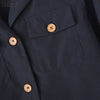 Women's Casual Lapel Neck Jackets 3/4 Sleeves Solid Color Button Up Lightweight Coats Spring Office Wear Woman Outerwear