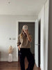 Women Casual Solid Cropped Suede Jacket Chic Stand Collar Zipper Pocket Loose Jackets Autumn Lady Commuter Outwear