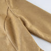 Winter Suede Short Jacket For Women's Vintage High Waist Slim Cardigan Winter Street Lapel Office Commuting Jackets Coat