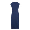 Women's clothing European and American with belt elastic Midi dress