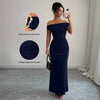 Autumn Women's Off-Shoulder Boat Neck Dress Sexy Elegant Long Skirt Evening Gown for Women