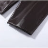 Street Waist Cinching Leather Jacket Women Loose Solid Stand Collar Zipper Pocket Jackets Spring Lady Outwear