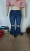 Women's Spring and Fall Casual Ripped High-waisted Slightly Flared Pants Jeans Slim-fit Wash Jeans Long Pants Y2k