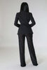 Street Chic Women's Set Long Sleeve Blazer Suit and Mesh Beading Pants Winter Two 2 Piece Set Outfit Tracksuit
