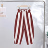 Women Jeans Straight Stripe Button Detail Jeans Female High Waist Loose Curved Wide Leg Denim Pants Vintage Casual Outfit Ladies