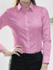 Spring Autumn black white shirt women's Korean version slim fit long sleeved workwear shirt professional dress formal top