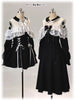 Original Japanese Lace Off-Shoulder Long Sleeve Dress Sweet Girl Kawaii Bowknot Women's Elegant Lolita Short Dresses