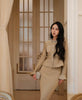 Spring Women's RoundNeck Diamond-Embellished Long-Sleeved Knitted DressY2K High-Quality Commuter Maxi Dress
