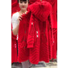 Mother's Winter Jacket Long Thicken Imitation Mink Cashmere Coat High End Middle Aged Elderly Women Knitted Cardigan Sweater 4XL