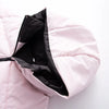 Women Pocket Long Sleeve Zipper Hooded Skiing Cotton-padded Drawstring Jacket+High Waist Casual Winter Pant Set