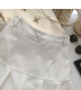 Y2K Vintage High Waist Pleated Skirt Women College Style Uniforms Safety Pants Mini Skirts Woman Korean Street Slim A-Line Skirt