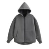 Hoodie Woman Outerwears Long Sleeve Demi-Season Women Jacket Coat Casual Sweatshirt With Zipper Grey Black Jacket Coats