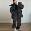 Drawstring Women's Winter Padded Jacket Pant Suits Hooded Full Sleeve Warm Jackets Pants Thicken Casual Lady Outfit