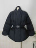 Cotton Padded Coat With Belt Long Sleeves Big Size Solid Warm Jacket Winter Female Streetwear 2Z288516