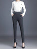 Fleece Pencil Pant Women's Pants Leggings High Waist Elegance Korean Style Solid Skinny Slim Warm Stretch Office Lady Trousers