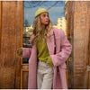 Autumn Winter Solid Women's Woolen Overcoat Urban Long Sleeve Lapel Button Female Outwear Elegant Lady Overcoats