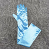 Women Multicolor 55CM Long Satin Ceremonial Gloves Elegant Retro Party Prom Cosplay Bridal Wedding Dress Accessories