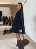 Women's Casual Shirt Button Long Sleeve Denim Dress Loose Pockets Dress