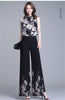 Double Layer Printed Chiffon Wide Leg Pants For Women SummerNew High Waisted Loose Dance Swing Pants Drooping Skirt Female Pants