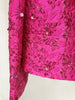 High Street Star Style Designer Jacket Women's Beaded Floral Jacquard Trimmed Jacket