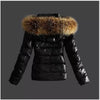 Winter Jackets Women Basic Coats Faux PU Leather Winter Jackets Women Artificial Fur Collar Coat Female Outerwear