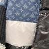 Women's Patchwork Hooded Down Jacket Knitted Sleeves Letters Thickened White Duck Down Outerwear Jackets for Women