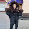 Elegant Faux Fur Thicken Jackets Women's Long Sleeves Pockets Patchwork Belts Hoodie Coat Winter Chic Warm Outerwear