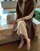 Spring Winter Woolen Women Coat Solid Elegant Vintage Thick Korean Batwing Style Chaqueta Mujer 2R8845
