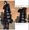 Winter Over The Knee Warm Jacket Hooded Outwear Female Parka Thick Down Cotton Padded Women Long Cotton Bread Coat 4XL