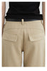 Women Jeans Solid Loose Casual Split Wide Leg Denim Pant Workwear Female Trousers Spring Autumn