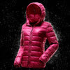 Women's Lightweight Packable Down Jacket, Warm Hooded Puffer Coat, Ultra-Thin Short Winter Jacket, Casual Outdoor Commuter Wear